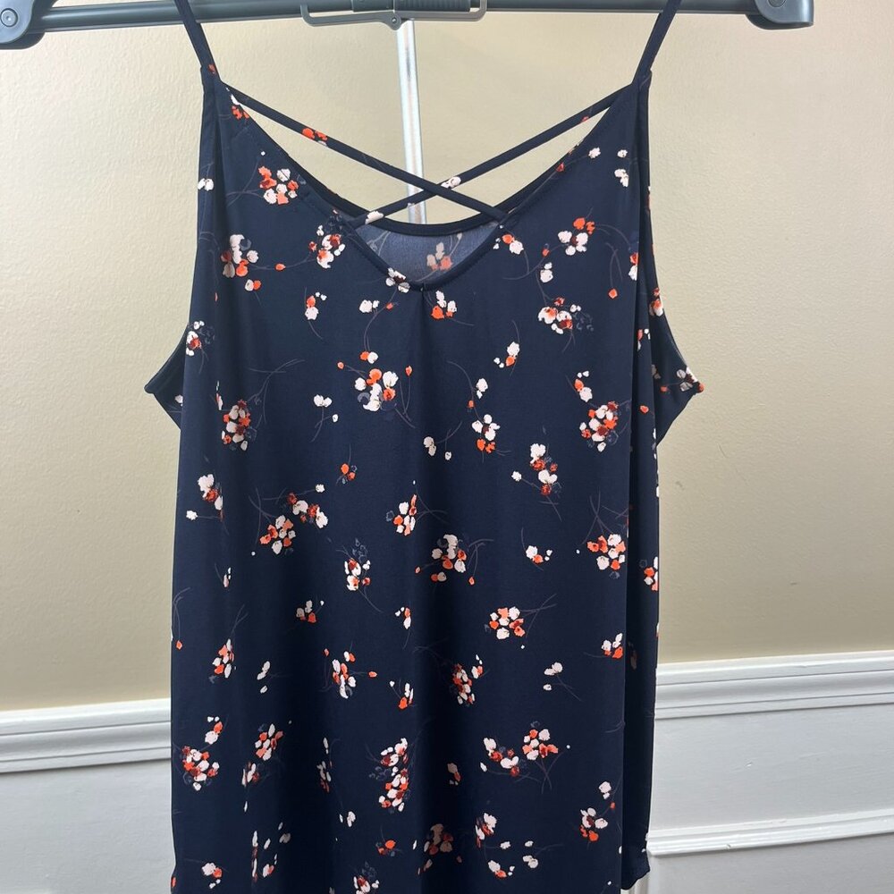 NWT Kaileigh Felda Lattice Back Detail Knit Tank - XL